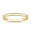 18K Yellow Gold 2mm Milgrain Wedding Ring, smalltop view