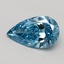 0.51 Ct. Fancy Vivid Blue Pear Lab Grown Diamond