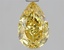 1.04 Ct. Fancy Vivid Yellow Yellow Pear Lab Grown Diamond