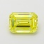 1.02 Ct. Fancy Vivid  Yellow Emerald Lab Grown Diamond
