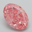 2.22 Ct. Fancy Vivid Pink Oval Lab Grown Diamond