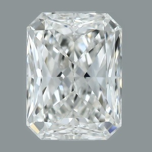 Radiant diamond — real photo