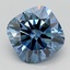 1.52 Ct. Fancy Deep Blue Cushion Lab Grown Diamond