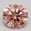 2.50 Ct. Fancy Intense Pink Round Lab Grown Diamond