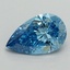 1.53 Ct. Fancy Vivid Blue Pear Lab Grown Diamond