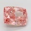 13.38 Ct. Fancy Vivid Pink Cushion Lab Grown Diamond