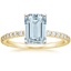 18K Yellow Gold Petite Shared Prong Three-Quarter Coverage Diamond Ring (1/3 ct. tw.), smalltop view
