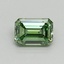 0.63 Ct. Fancy Vivid Green Emerald Lab Grown Diamond