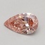 0.42 Ct. Fancy Intense Pink Pear Lab Grown Diamond