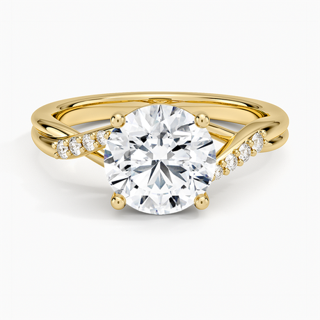 14K Yellow Gold Chamise Diamond Ring (1/15 ct. tw.)