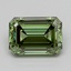 3.07 Ct. Fancy Vivid  Green Emerald Lab Grown Diamond