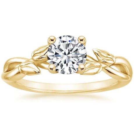 18K Yellow Gold Budding Willow Ring with Winding Willow Ring