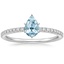 18K White Gold Ballad Half Coverage Diamond Ring (1/8 ct. tw.), smalltop view