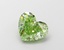 1.62 Ct. Fancy Vivid  Green Heart Lab Grown Diamond