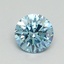 0.71 Ct. Fancy Vivid Blue Round Lab Grown Diamond