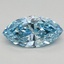 0.66 Ct. Fancy Vivid Blue Marquise Lab Grown Diamond