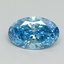 0.64 Ct. Fancy Vivid Blue Oval Lab Grown Diamond