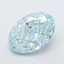 2.85 Ct. Fancy Intense  Blue Oval Lab Grown Diamond