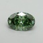 2.27 Ct. Fancy Vivid Green Oval Lab Grown Diamond