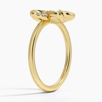 Plumeria Lab Diamond Ring (1/10 ct. tw.)