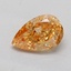 0.50 Ct. Fancy Intense Orangy Orange Pear Lab Grown Diamond