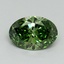 1.29 Ct. Fancy Vivid Green Oval Lab Grown Diamond