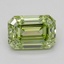 0.80 Ct. Fancy Vivid  Green Emerald Lab Grown Diamond