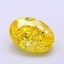 1.74 Ct. Fancy Vivid  Yellow Oval Lab Grown Diamond