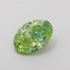1.00 Ct. Fancy Vivid  Green Oval Lab Grown Diamond