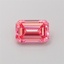 1.04 Ct. Fancy Vivid  Pink Emerald Lab Grown Diamond