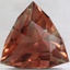 10.2mm Unheated Peach Modified Trillion Oregon Sunstone