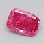 1.25 Ct. Fancy Vivid  Pink Cushion Lab Grown Diamond