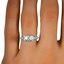 The Stirling Ring, smallzoomed in top view on a hand