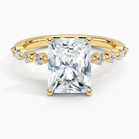 18K Yellow Gold Marseille Half Coverage Diamond Ring (1/4 ct. tw.)