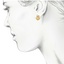 The Crista Earrings, smallzoomed in top view on a hand