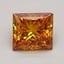 1.71 Ct. Fancy Vivid Orange Princess Lab Grown Diamond
