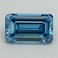 2.00 Ct. Fancy Vivid Blue Emerald Lab Grown Diamond