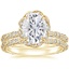 18KY Moissanite Nova Diamond Bridal Set (3/4 ct. tw.), smalltop view