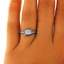 The Jodi Ring, smalltop view on a hand