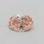 0.30 Ct. Fancy Vivid Pink Oval Lab Grown Diamond