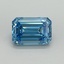 4.17 Ct. Fancy Vivid Blue Emerald Lab Grown Diamond