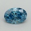 1.41 Ct. Fancy Vivid Blue Oval Lab Grown Diamond