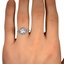 The Yuki Ring, smallzoomed in top view on a hand