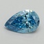 1.59 Ct. Fancy Vivid Blue Pear Lab Grown Diamond