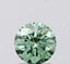1.00 Ct. Fancy Vivid  Green Round Lab Grown Diamond