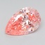 3.07 Ct. Fancy Vivid  Pink Pear Lab Grown Diamond