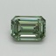 3.02 Ct. Fancy Vivid Pacific Green Emerald Lab Grown Diamond