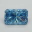 1.57 Ct. Fancy Vivid Blue Radiant Lab Grown Diamond