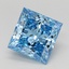 2.17 Ct. Fancy Vivid  Blue Princess Lab Grown Diamond