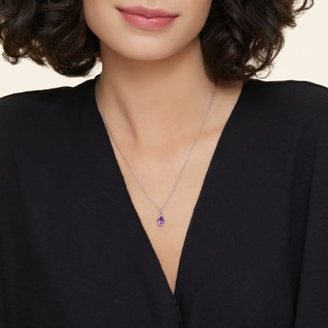 Teardrop Amethyst Pendant